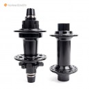 BMX-Rennnabe, Vorderrad-Felgenbremse, Hinterrad-6-Loch-Scheibenbremse, 36 Löcher, vorne 100x20mm / hinten 110mm